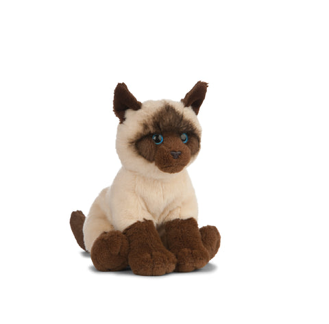 Lifelike stuffed siamese outlet cat