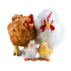 Cockerel, Hen & Chicks Set